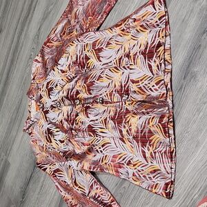 Stunning Handcrafted Metallic Mandrin Collar Statement Button Blazer